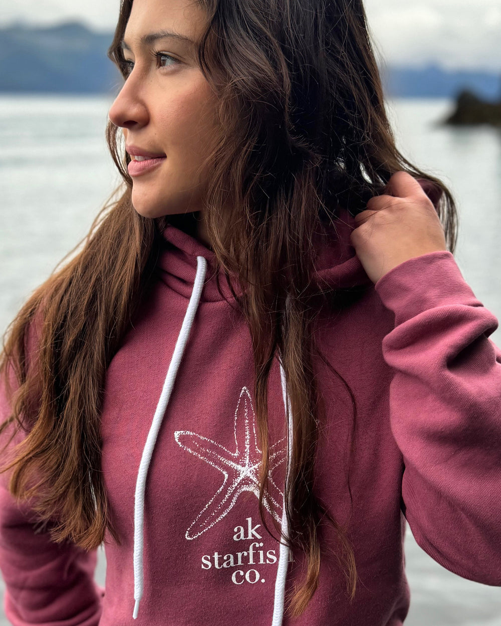 Wild Rose AK Starfish Co. 50/50 Pullover Hoody $68.00