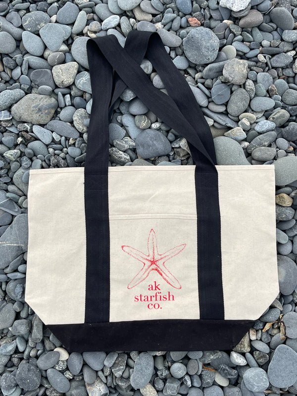 AK Starfish Co. Tote with Black Straps $39.00