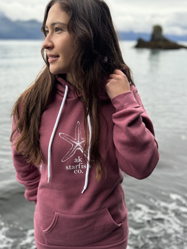 Wild Rose AK Starfish Co. 50/50 Pullover Hoody $68.00