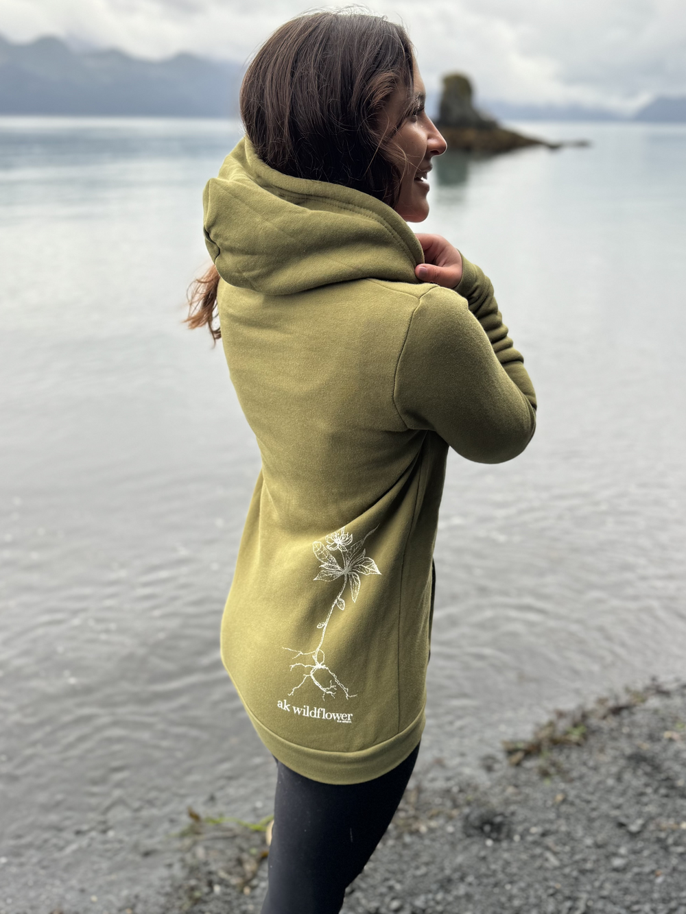 Lichen AK Wildflower 50/50 Zipped Hoody $69.00