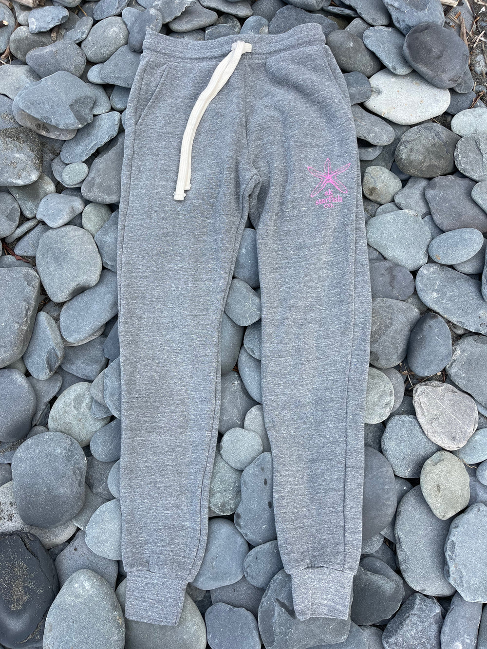 Storm with Hot Pink AK Starfish Co. Triblend Joggers. $68.00