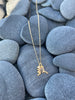 Gold Alaska Map Shape with Branch $59.00