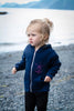 Blueberry AK Starfish Co. Children's Triblend Zipped Hoody