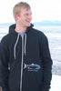 Black AK Wild Salmon 50/50 Zipped Hoody $69.00